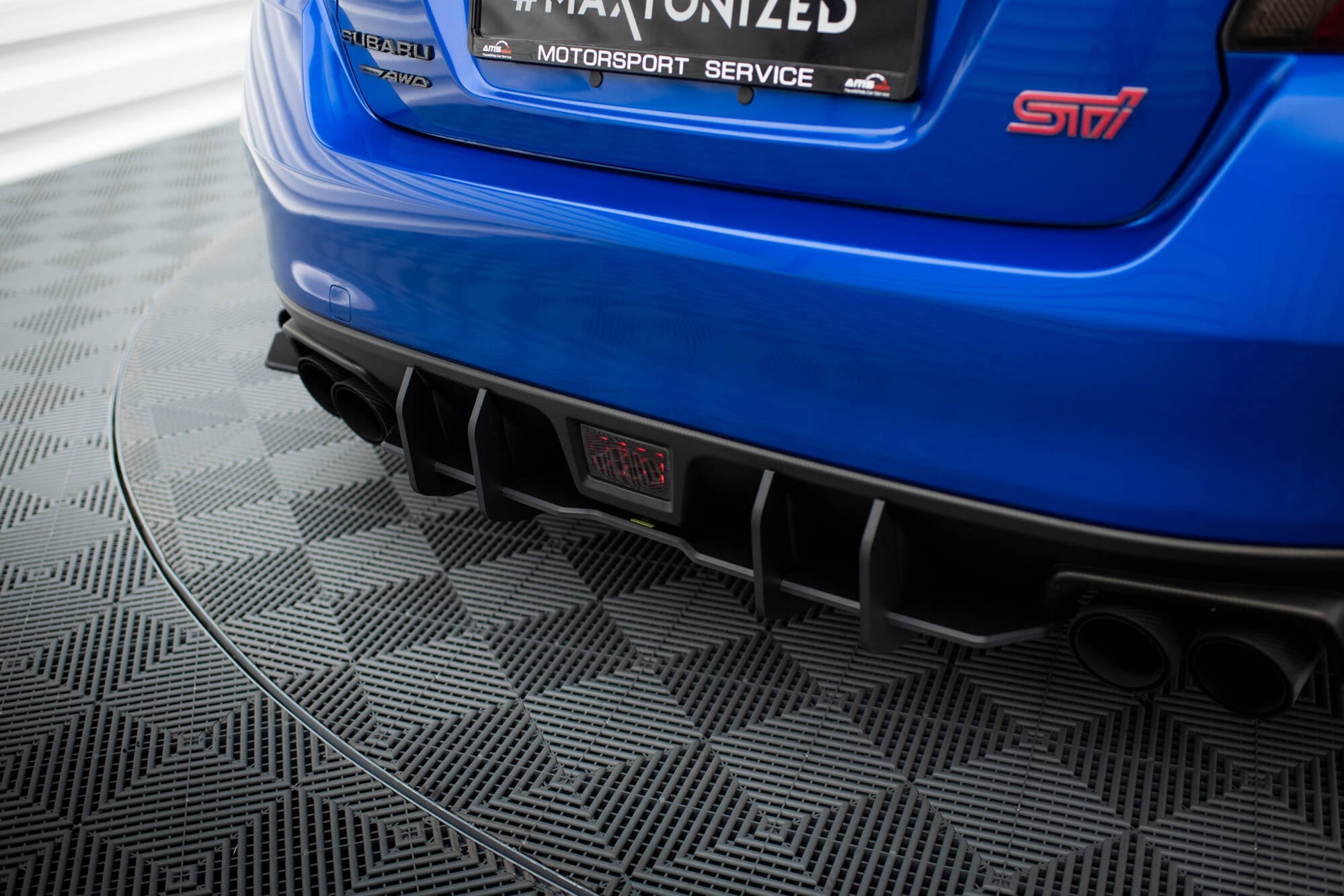 Prelungire difuzor bara spate Subaru WRX STI Mk1 2014-2021 v3 - Maxton Design