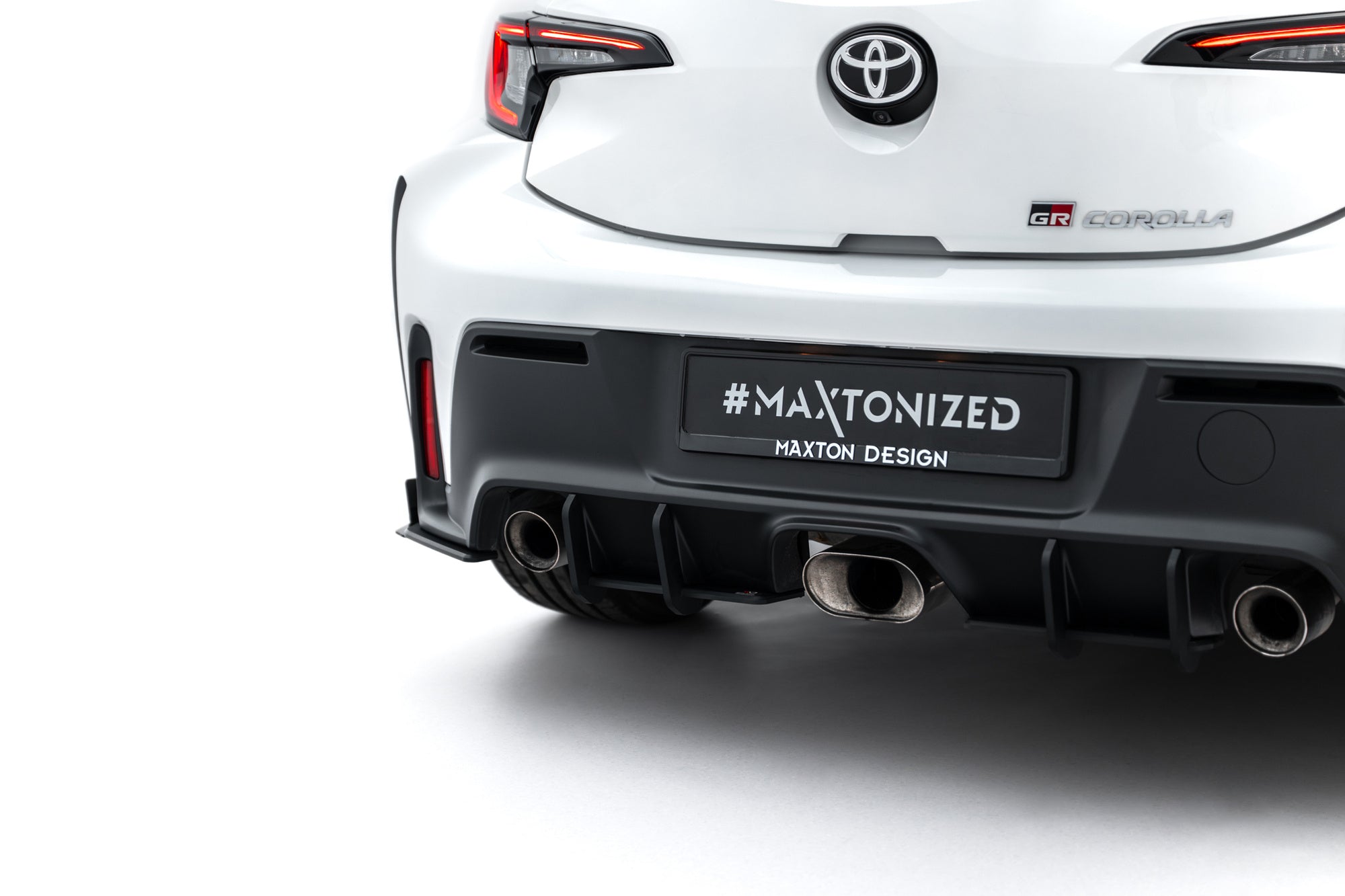 Prelungire difuzor bara spate Toyota GR Corolla Mk12 2022-2024 v3 - Maxton Design