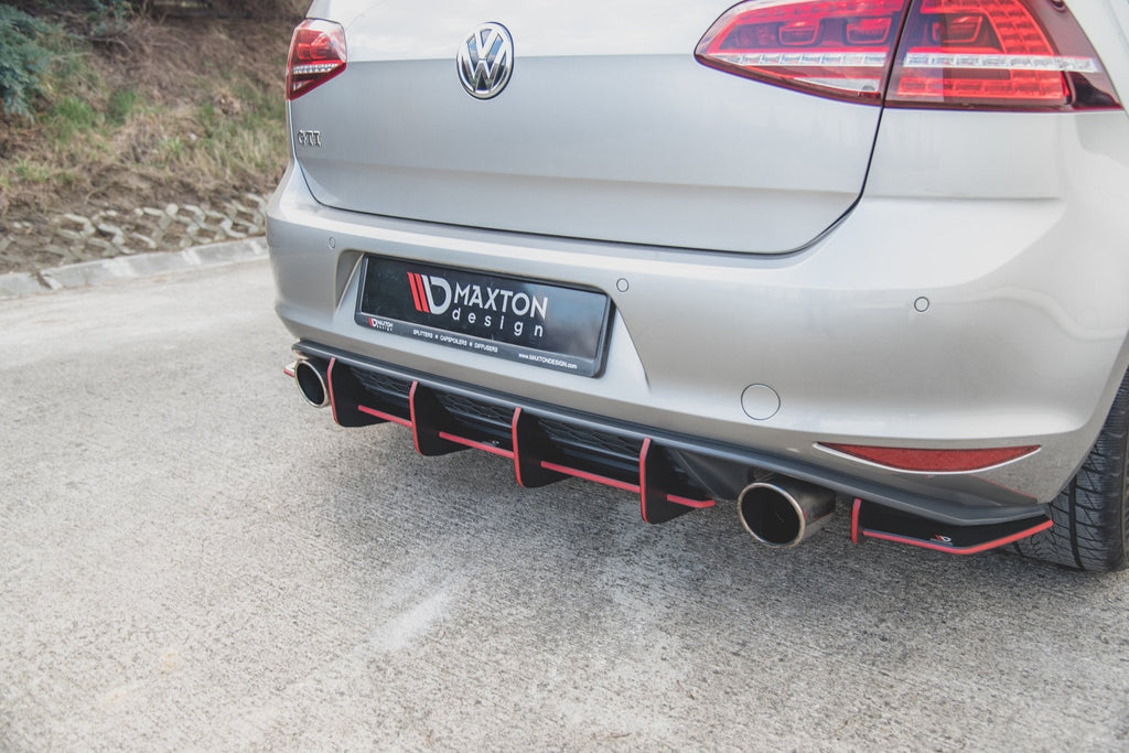 Prelungire difuzor bara spate Volkswagen Golf 7 Gti 2013-2016 v25 - Maxton Design