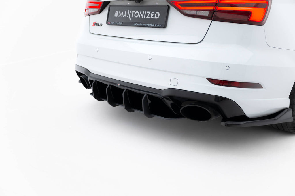 Prelungire difuzor bara spate Audi RS3 Sedan 8V Facelift 2016-2020 v70 - Maxton Design