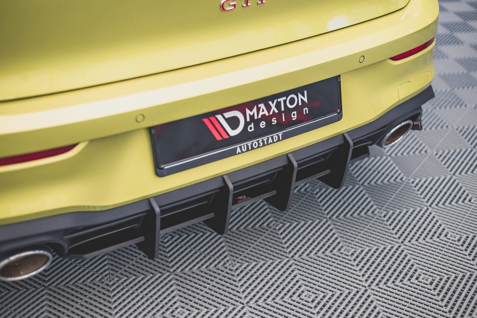 Prelungire difuzor bara spate Volkswagen Golf 8 GTI Clubsport 2020- v26 - Maxton Design