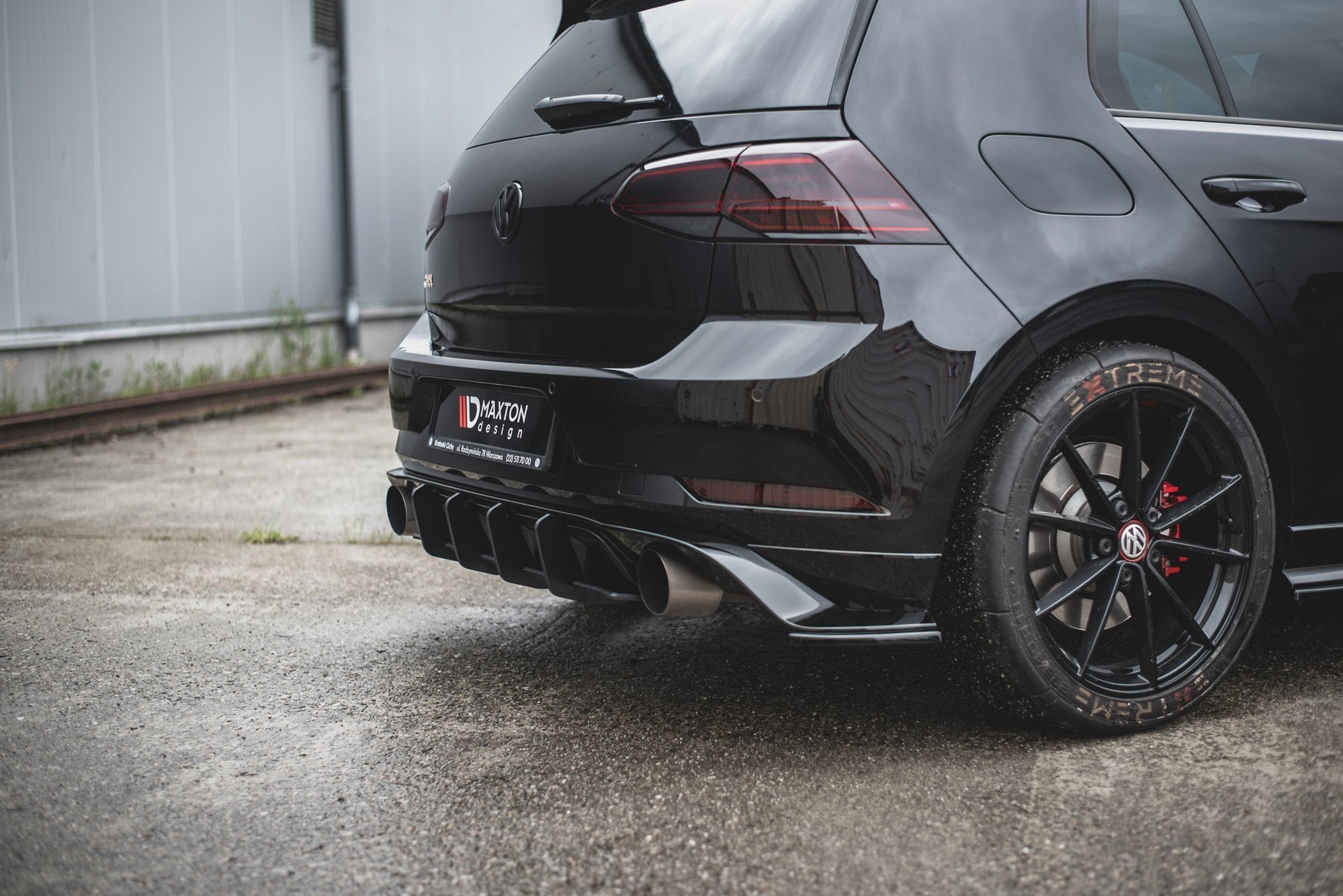 Prelungire difuzor bara spate Volkswagen Golf 7 GTI TCR 2019 v2 - Maxton Design