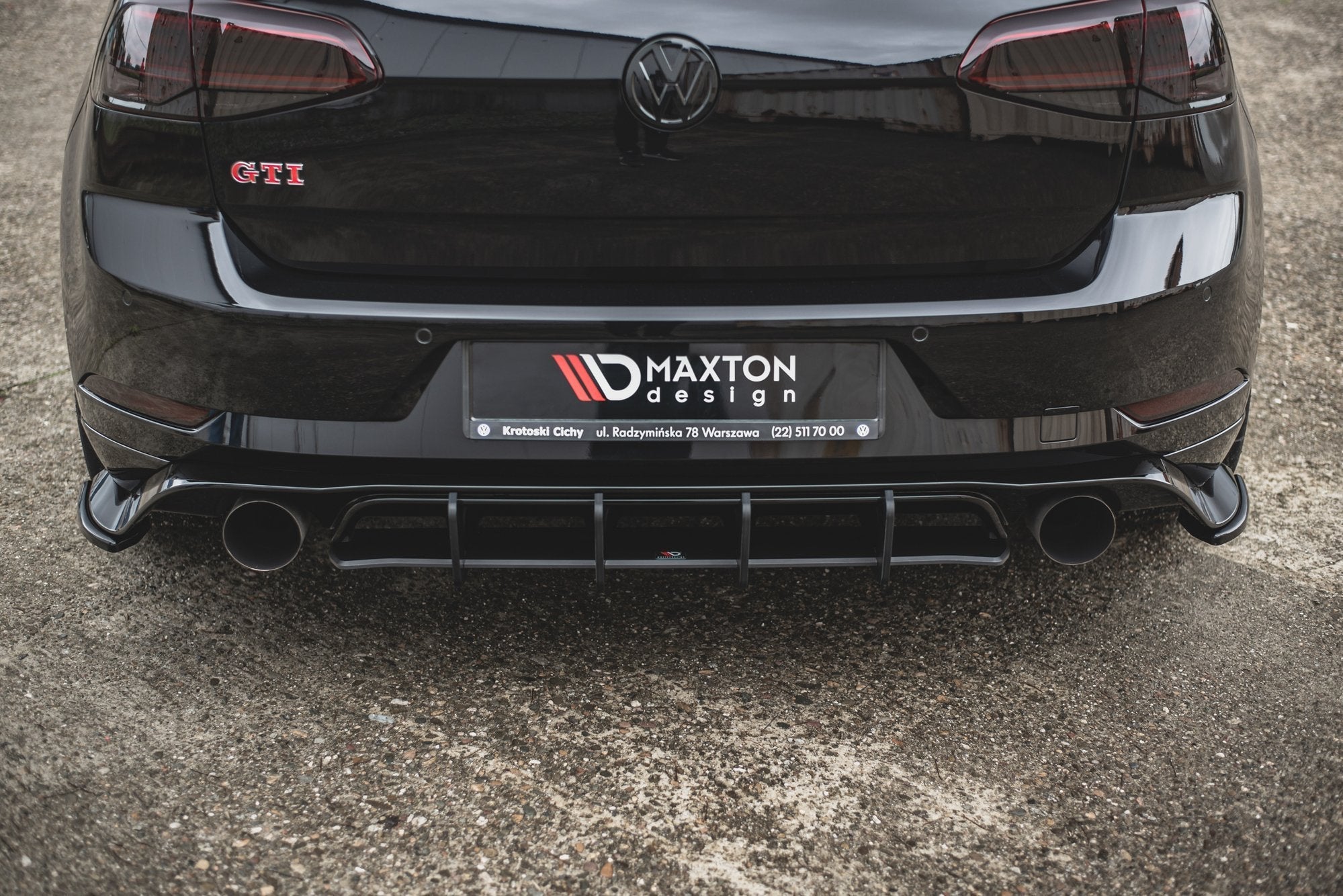 Prelungire difuzor bara spate Volkswagen Golf 7 GTI TCR 2019 v2 - Maxton Design