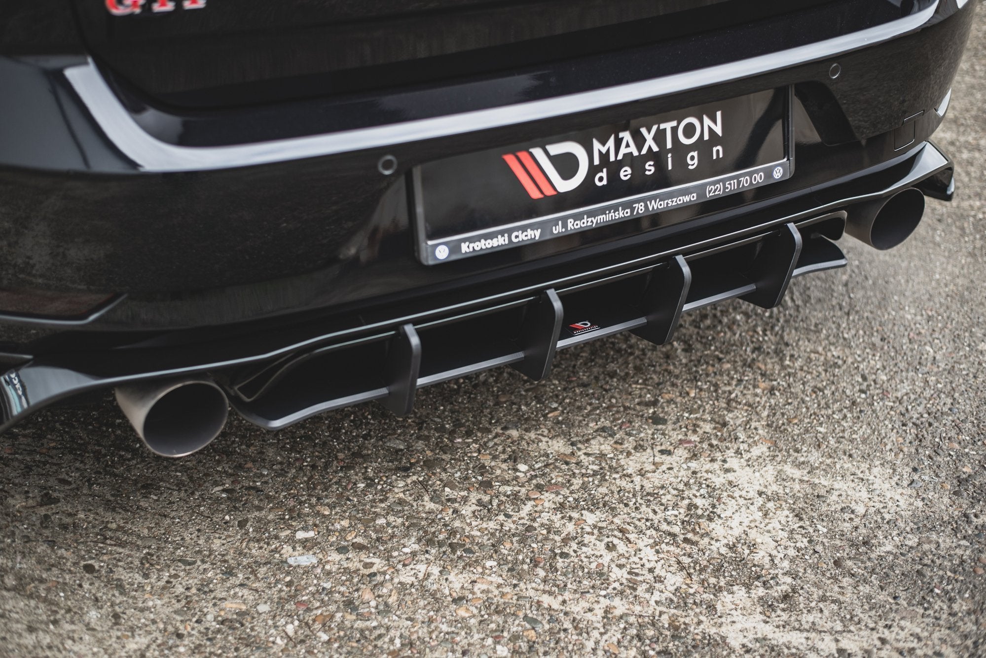 Prelungire difuzor bara spate Volkswagen Golf 7 GTI TCR 2019 v2 - Maxton Design