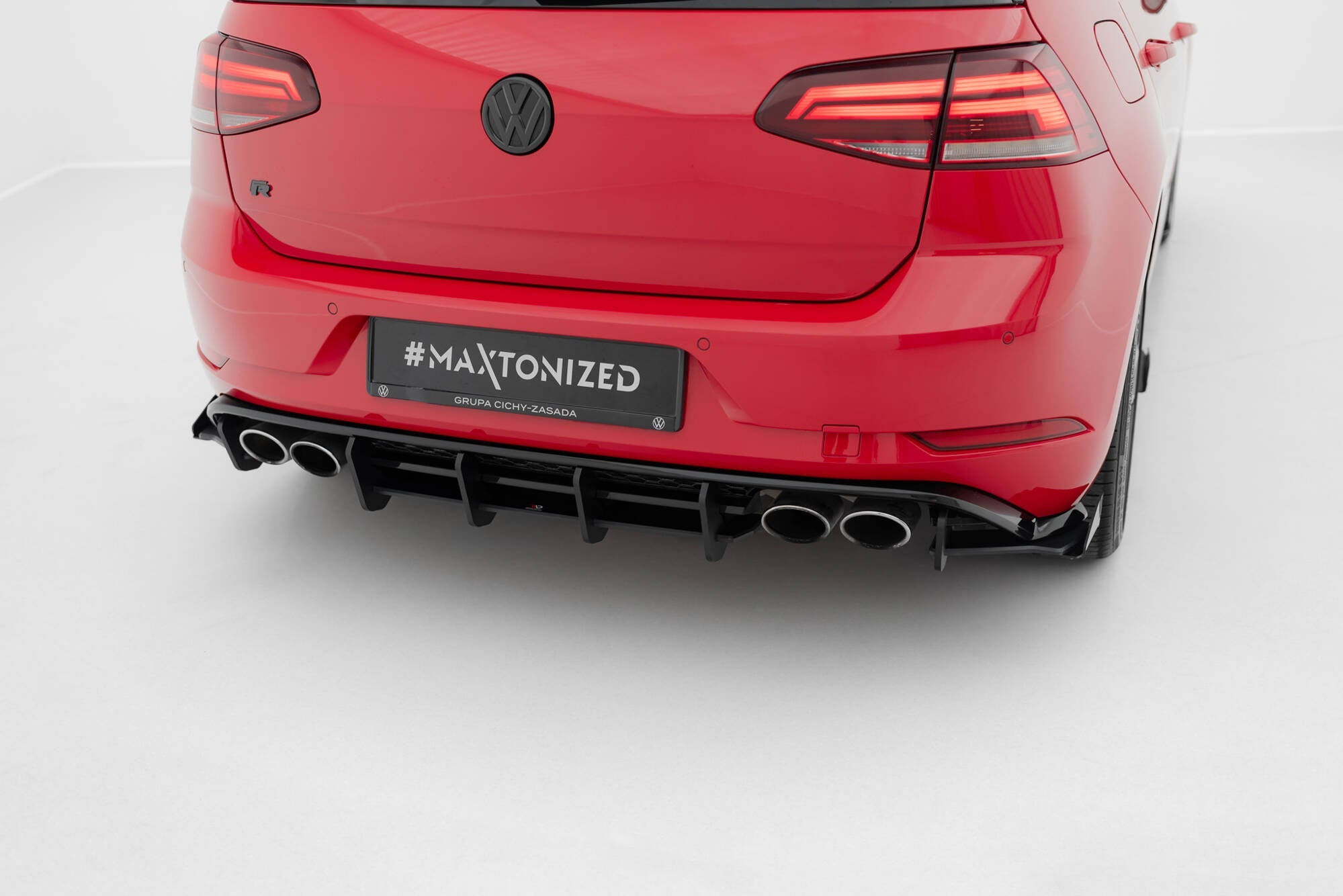 Prelungire difuzor bara spate Volkswagen Golf 7 R Facelift 2017-2019 v28 - Maxton Design