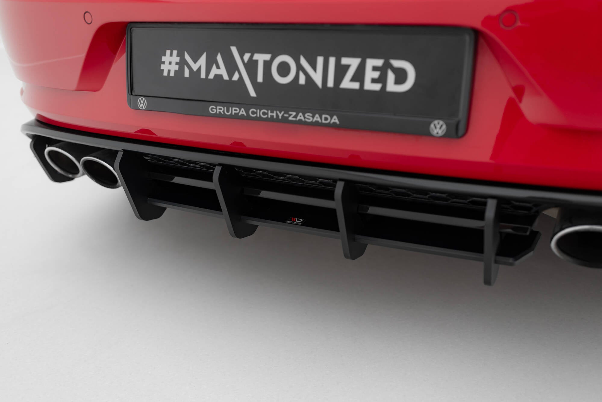 Prelungire difuzor bara spate Volkswagen Golf 7 R Facelift 2017-2019 v28 - Maxton Design