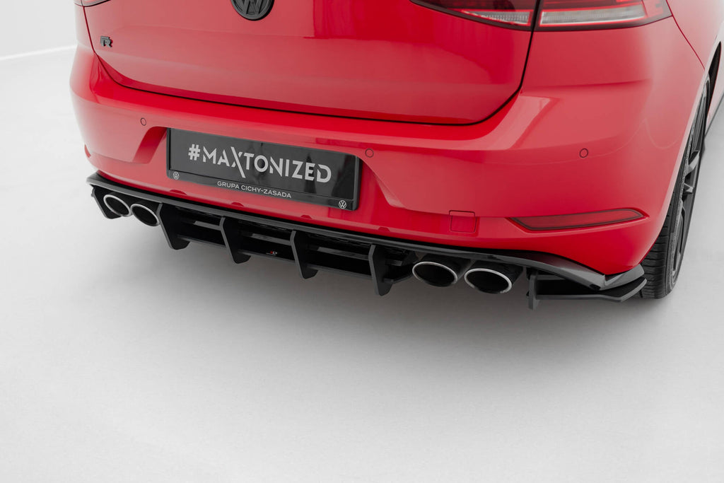 Prelungire difuzor bara spate Volkswagen Golf 7 R Facelift 2017-2019 v28 - Maxton Design
