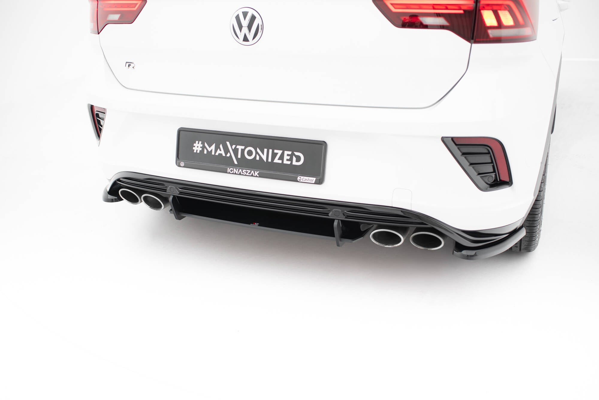 Prelungire difuzor bara spate Volkswagen T-Roc R Mk1 2017-2021 v9 - Maxton Design