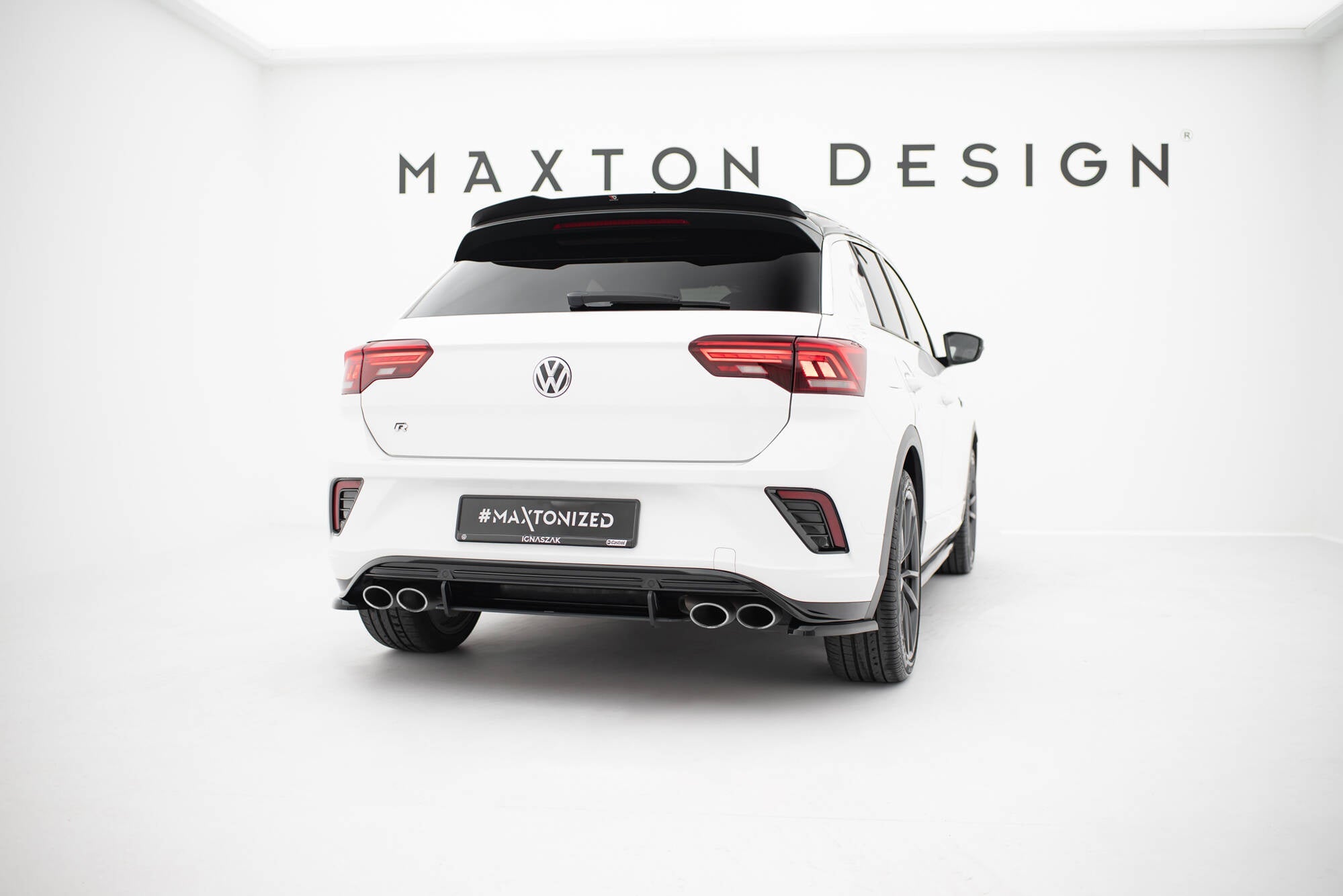 Prelungire difuzor bara spate Volkswagen T-Roc R Mk1 2017-2021 v9 - Maxton Design