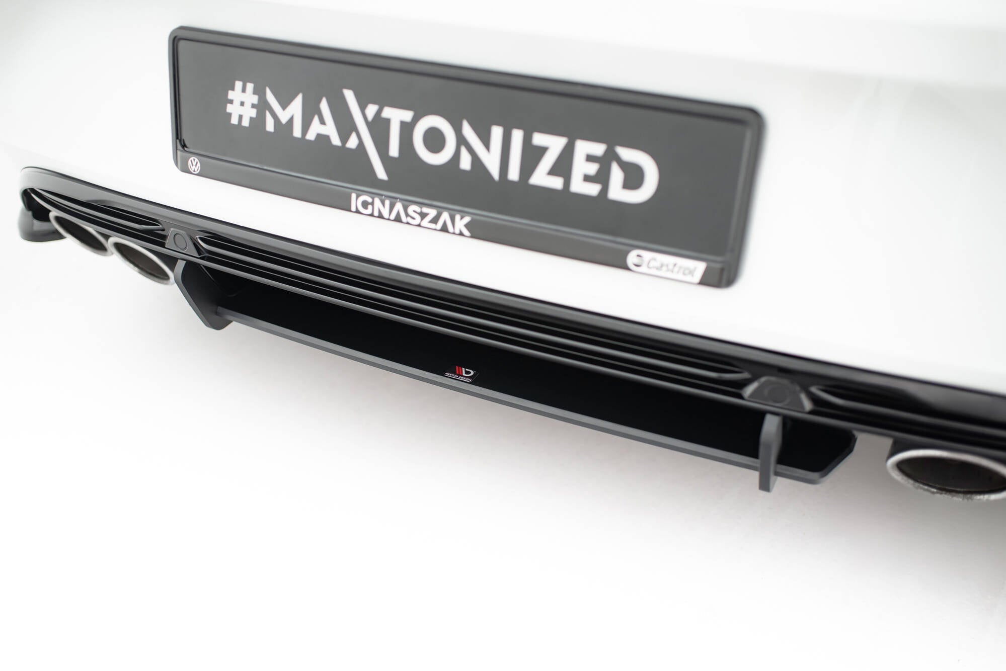 Prelungire difuzor bara spate Volkswagen T-Roc R Mk1 2017-2021 v9 - Maxton Design