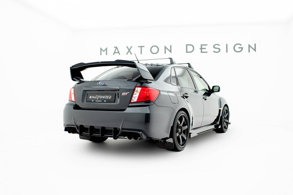 Prelungire splitter bara spate si flapsuri Subaru Impreza WRX STI Mk3 Facelift 2011-2014 v10 - Maxton Design
