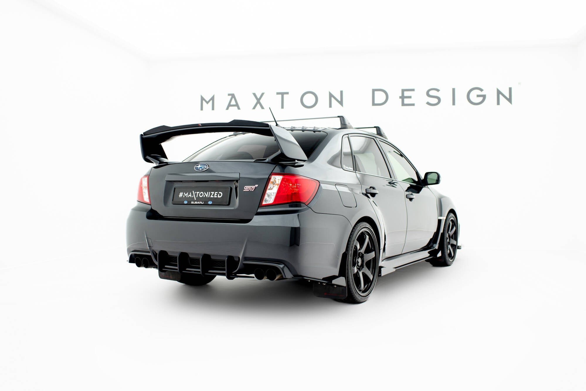 Prelungire splitter bara spate si flapsuri Subaru Impreza WRX STI Mk3 Facelift 2011-2014 v10 - Maxton Design