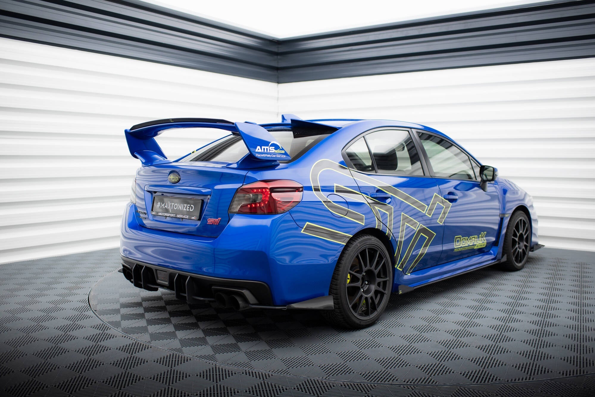 Prelungire splitter bara spate si flapsuri Subaru WRX STI Mk1 2014-2021 v5 - Maxton Design