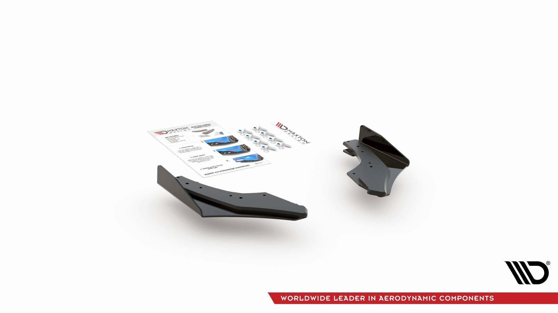 Prelungire splitter bara spate si flapsuri Volkswagen Golf 8 GTI Clubsport 2020- v24 - Maxton Design