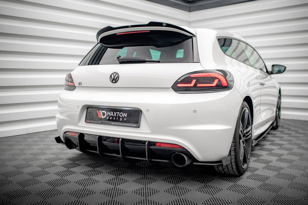 Prelungire splitter bara spate si flapsuri Volkswagen Scirocco R Mk3 2008-2014 v8 - Maxton Design
