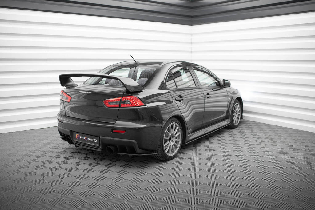 Prelungire splitter bara spate si flapsuri Mitsubishi Lancer EVO X 2007-2015 v5 - Maxton Design