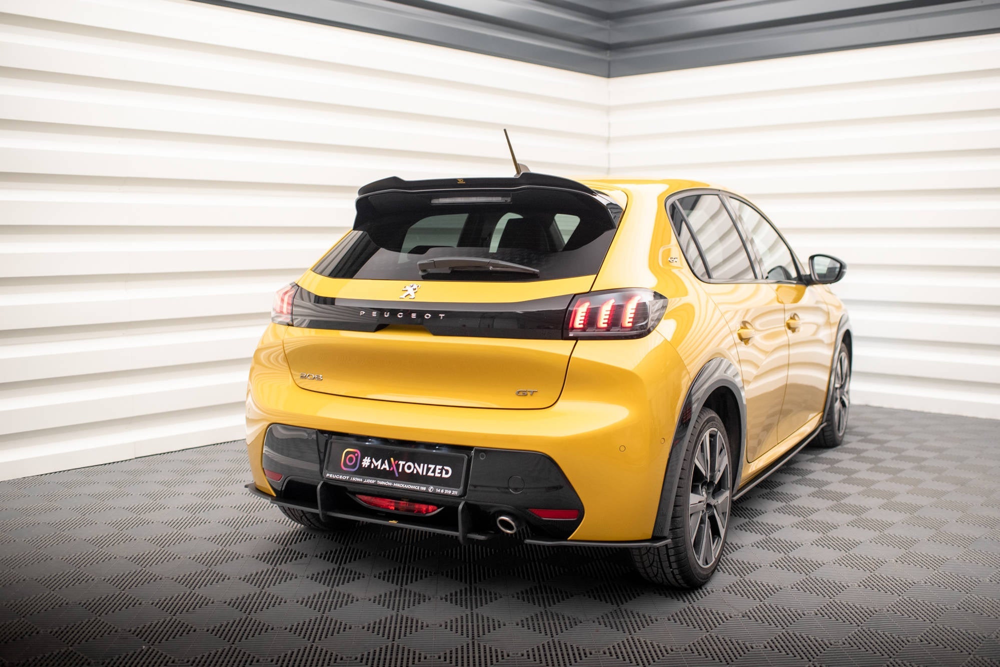 Prelungire splitter bara spate Peugeot 208 GT Mk2 2019- v7 - Maxton Design