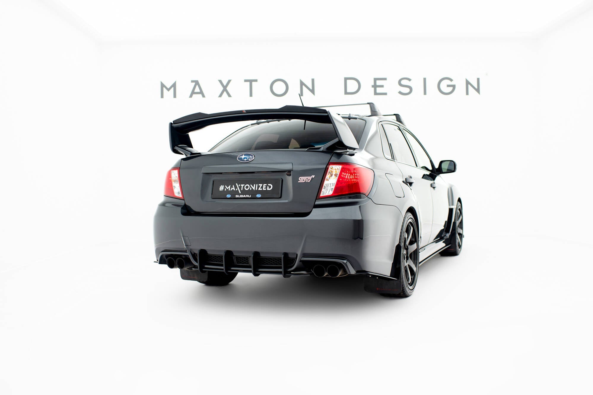 Prelungire splitter bara spate Subaru Impreza WRX STI Mk3 Facelift 2011-2014 v9 - Maxton Design