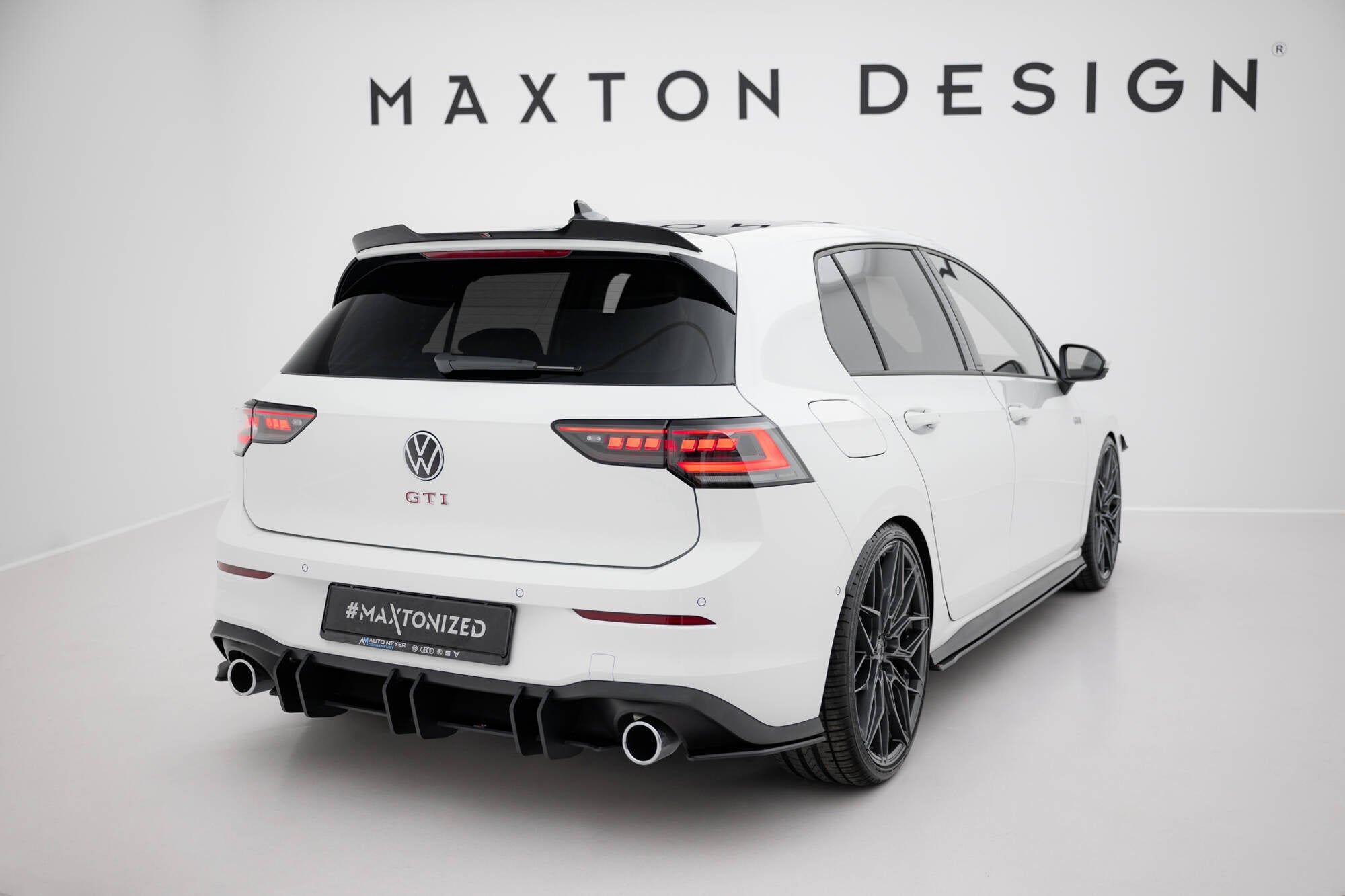 Prelungire splitter bara spate Volkswagen Golf 8 GTI 2020- v16 - Maxton Design