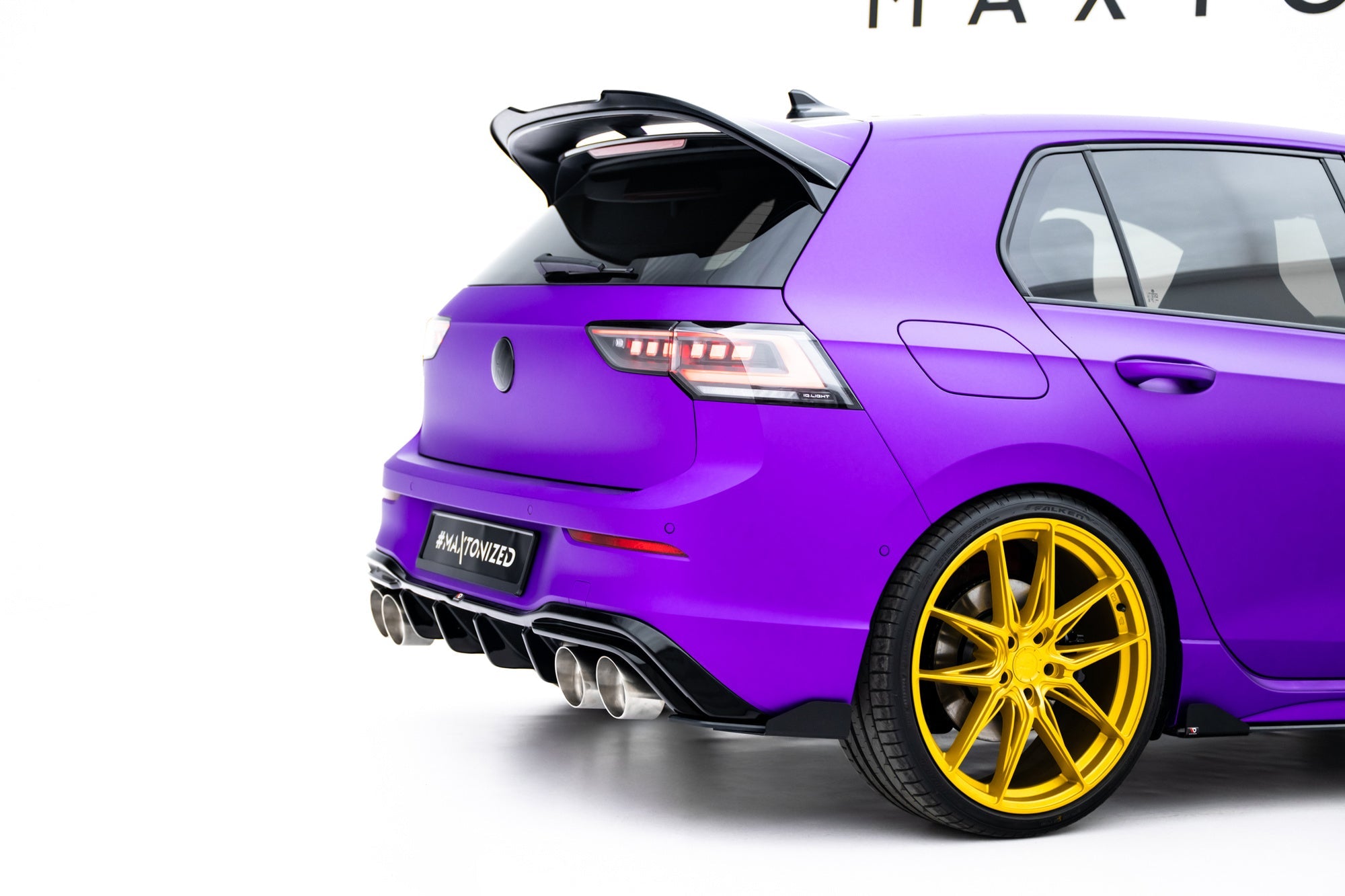Prelungire splitter bara spate si flapsuri Volkswagen Golf R Mk8 / Mk8 Facelift 2020- v60 - Maxton Design