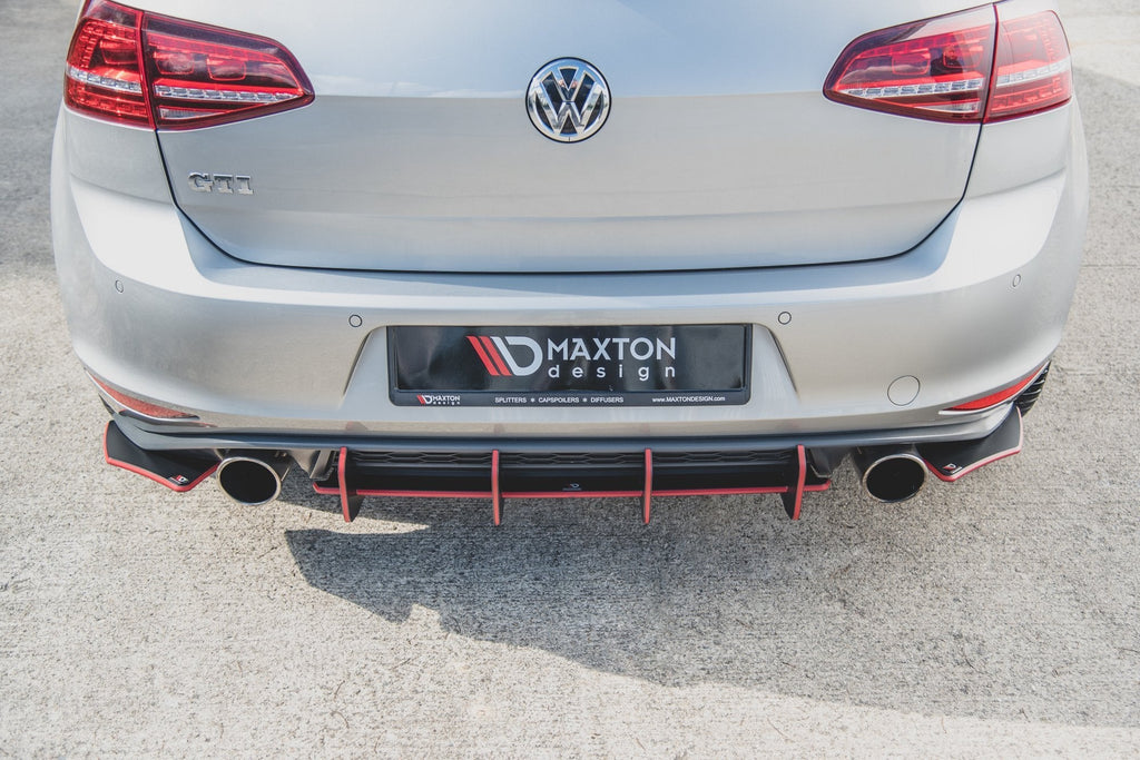 Prelungire splitter bara spate Volkswagen Golf 7 Gti 2013-2016 v24 - Maxton Design