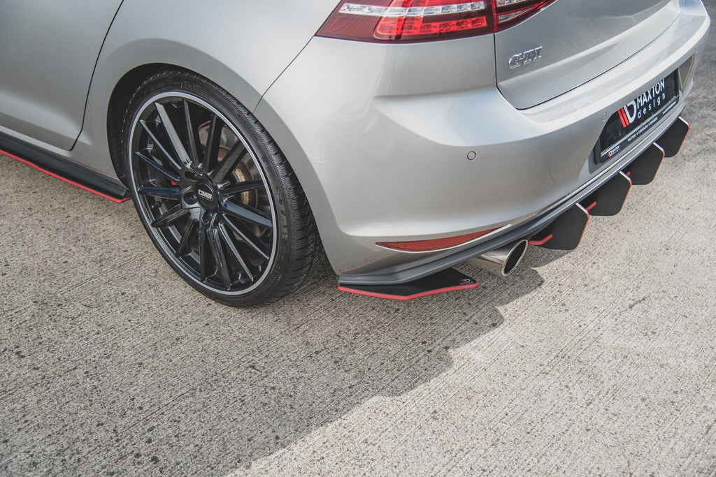 Prelungire splitter bara spate Volkswagen Golf 7 Gti 2013-2016 v24 - Maxton Design