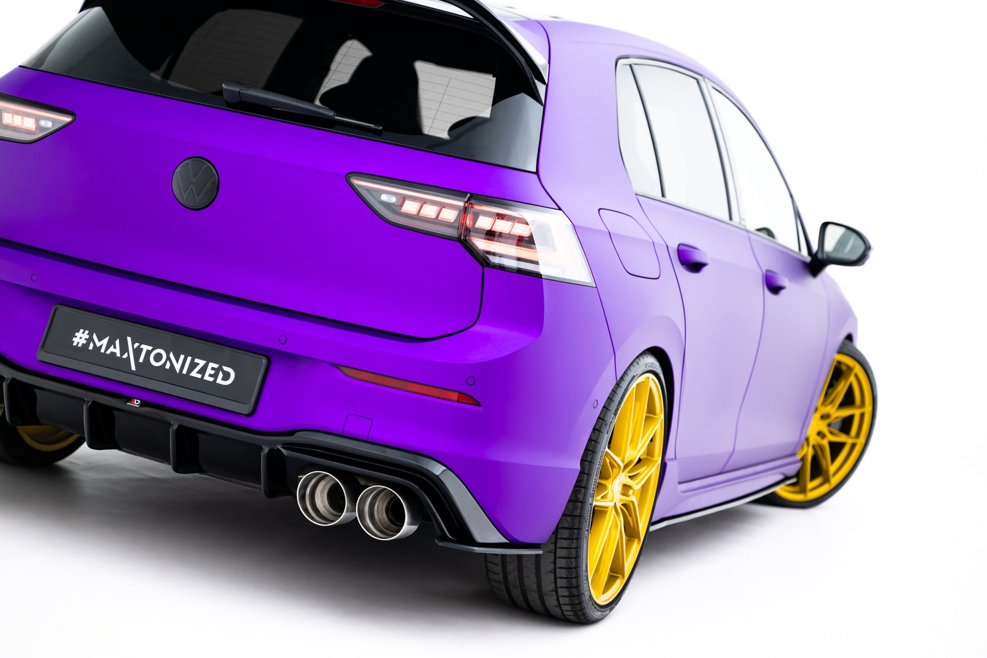 Prelungire splitter bara spate Volkswagen Golf R Mk8 / Mk8 Facelift 2020- v59 - Maxton Design