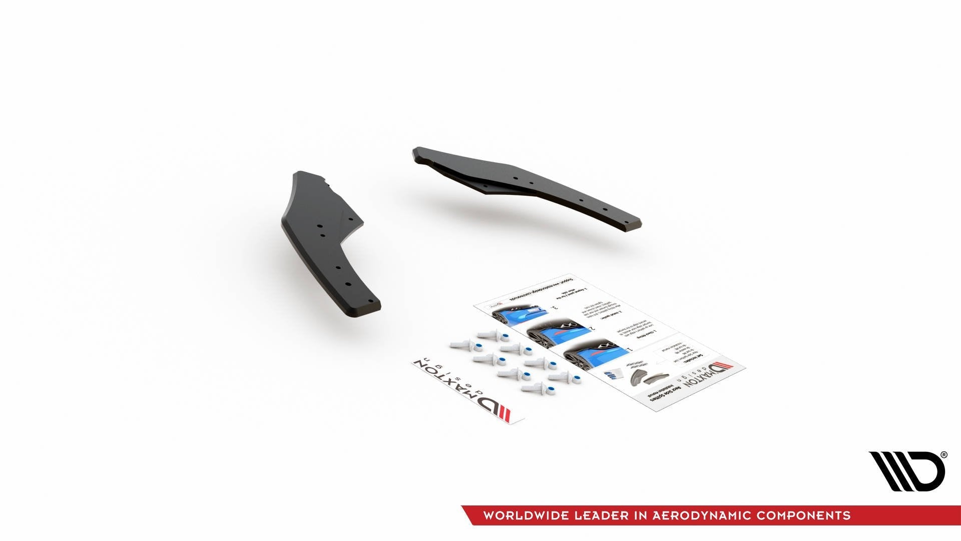 Prelungire splitter bara spate Volkswagen Golf 8 GTI Clubsport 2020- v23 - Maxton Design