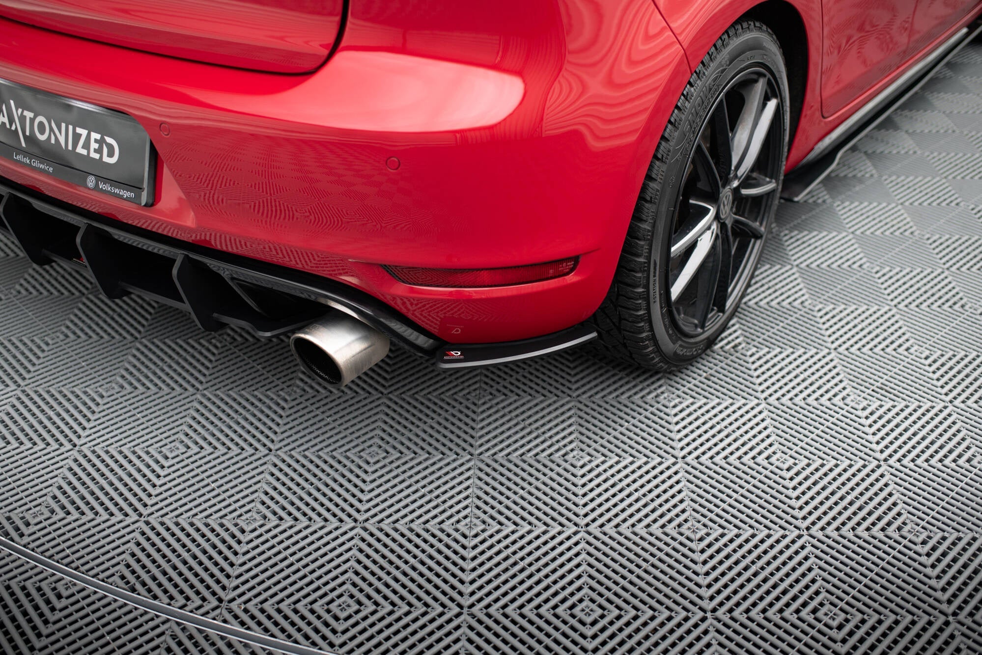 Prelungire splitter bara spate Volkswagen Golf GTI Mk6 2008-2012 v10 - Maxton Design