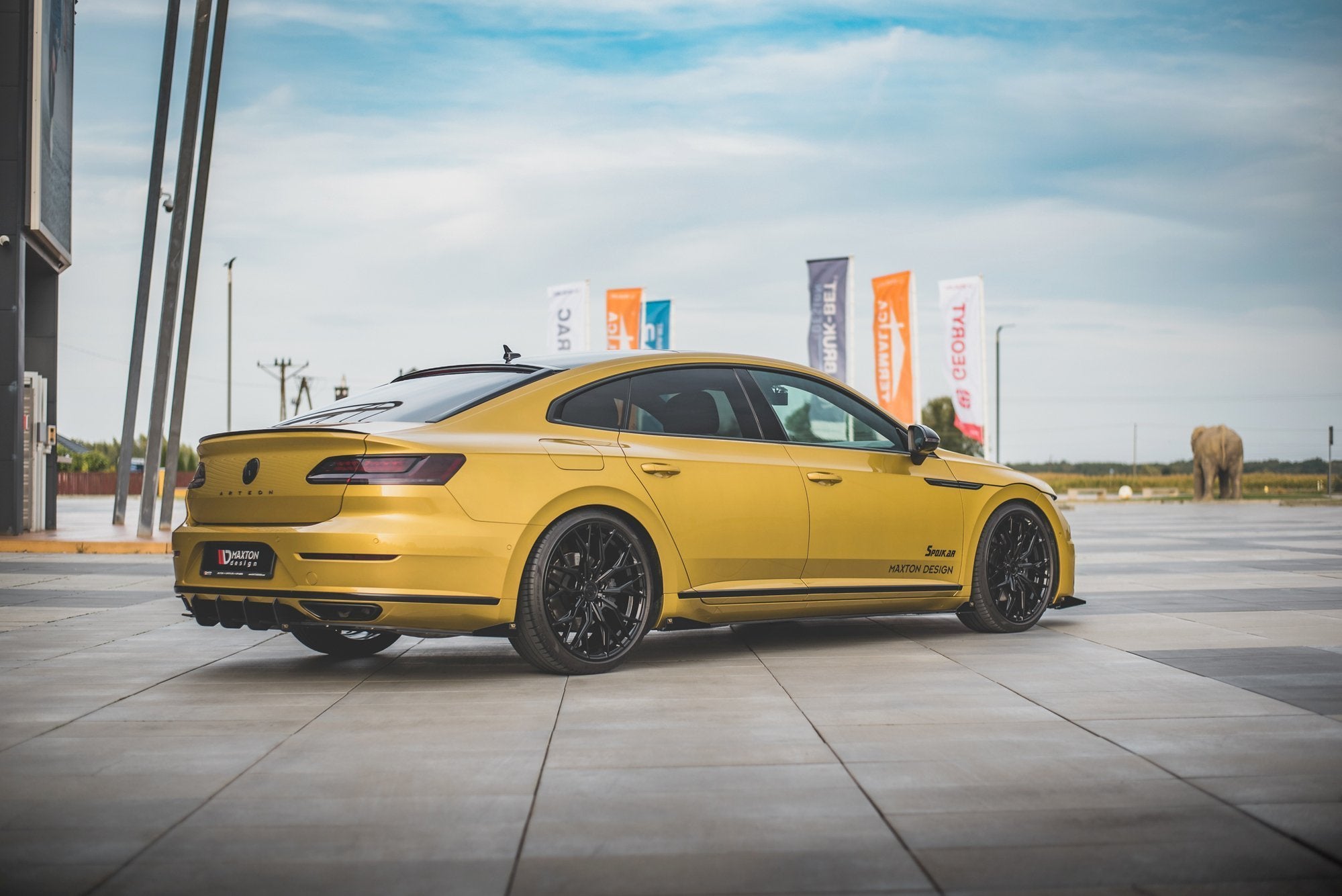 Prelungire difuzor si flapsuri bara spate Volkswagen Arteon R-Line 2017- v4 - Maxton Design