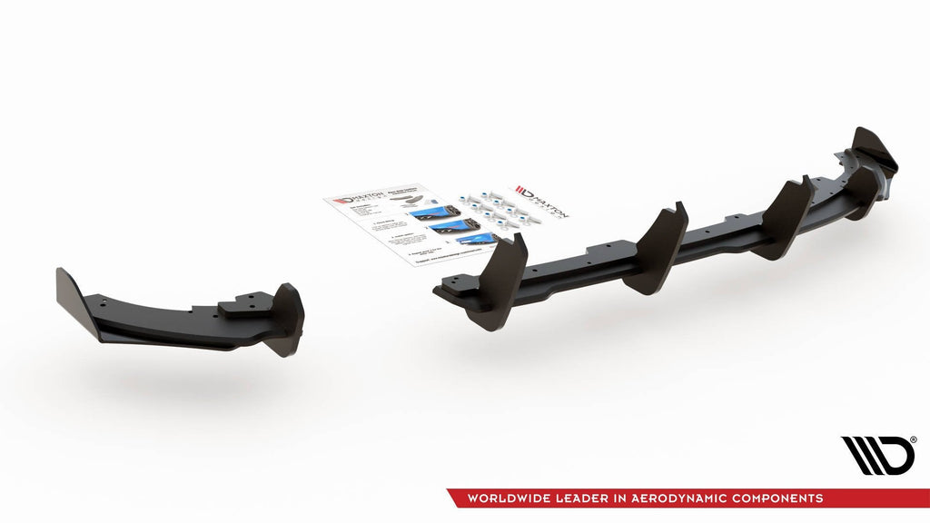 Prelungire difuzor bara spate si flapsuri Volkswagen Polo GTI Mk6 2017- v8 - Maxton Design