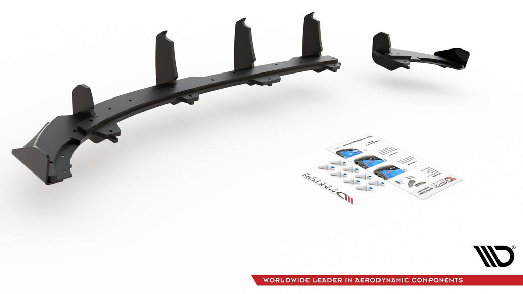 Prelungire difuzor bara spate si flapsuri Volkswagen Polo GTI Mk6 2017- v8 - Maxton Design