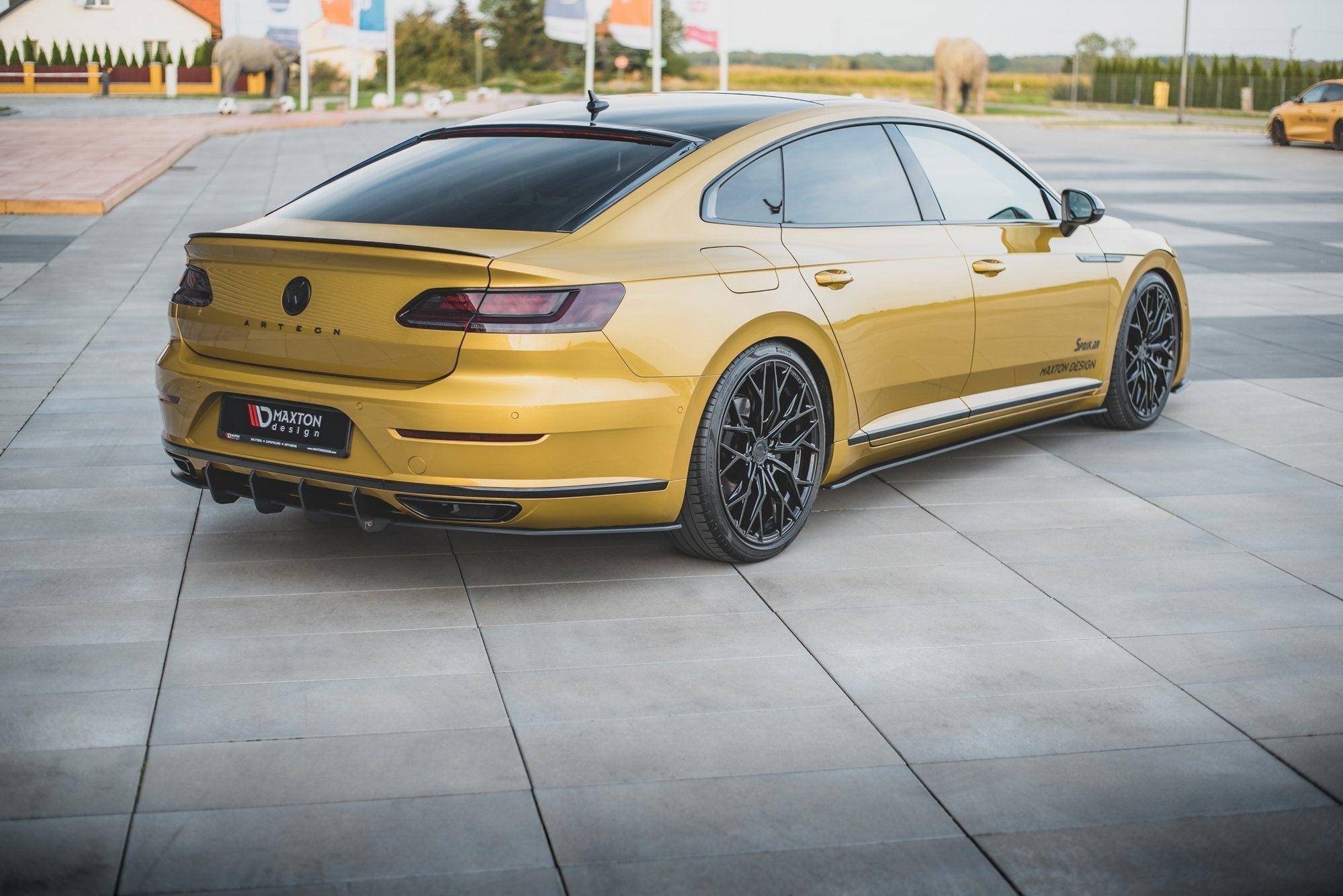Prelungire difuzor bara spate Volkswagen Arteon R-Line 2017- v3 - Maxton Design