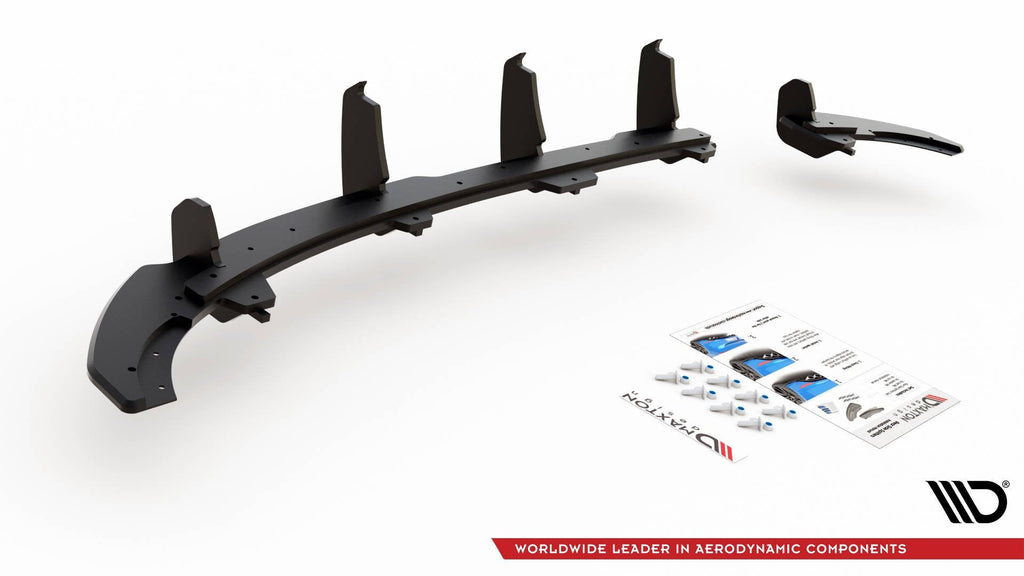 Prelungire difuzor bara spate Volkswagen Polo GTI Mk6 2017- v7 - Maxton Design