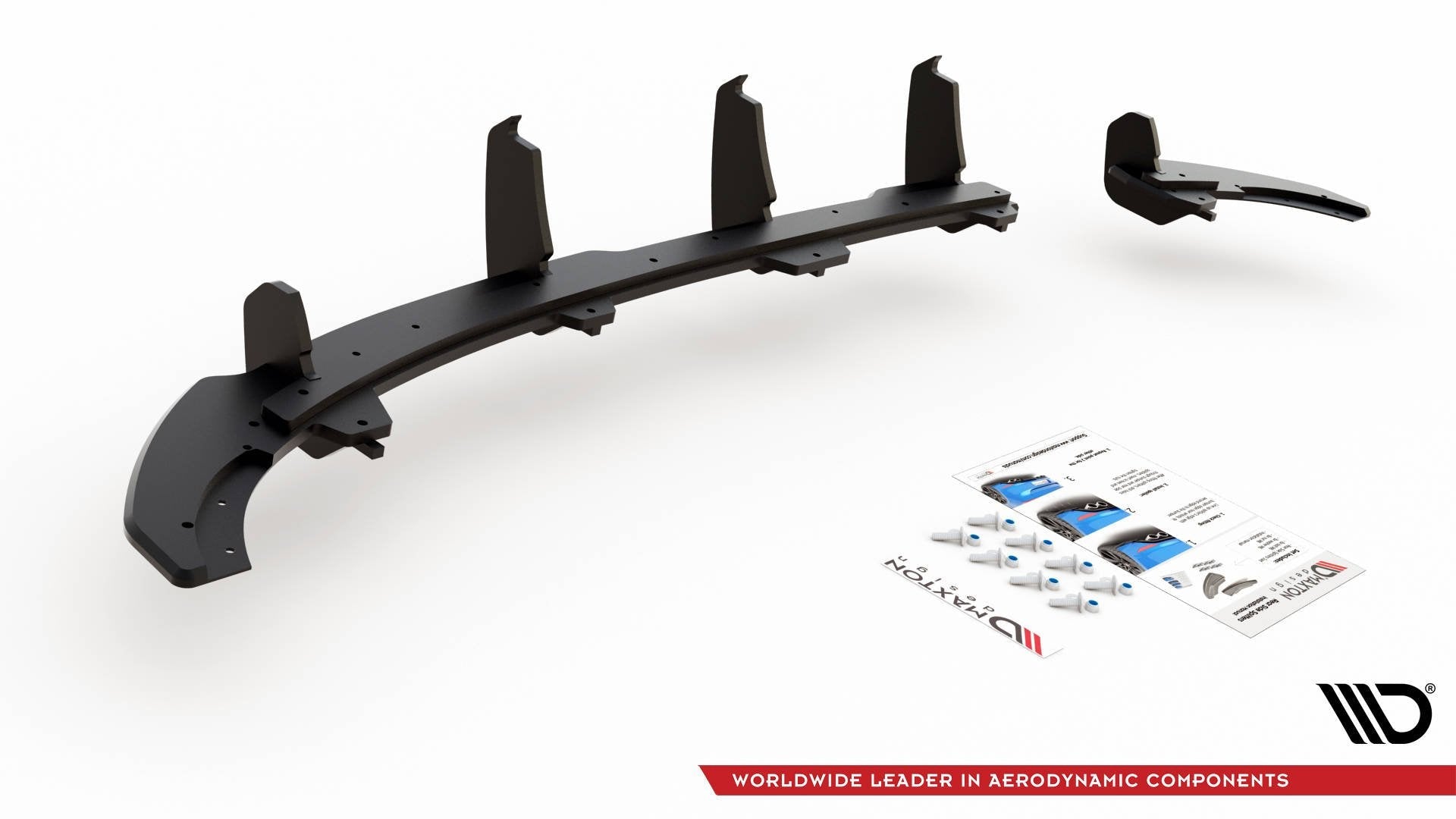 Prelungire difuzor bara spate Volkswagen Polo GTI Mk6 2017- v7 - Maxton Design