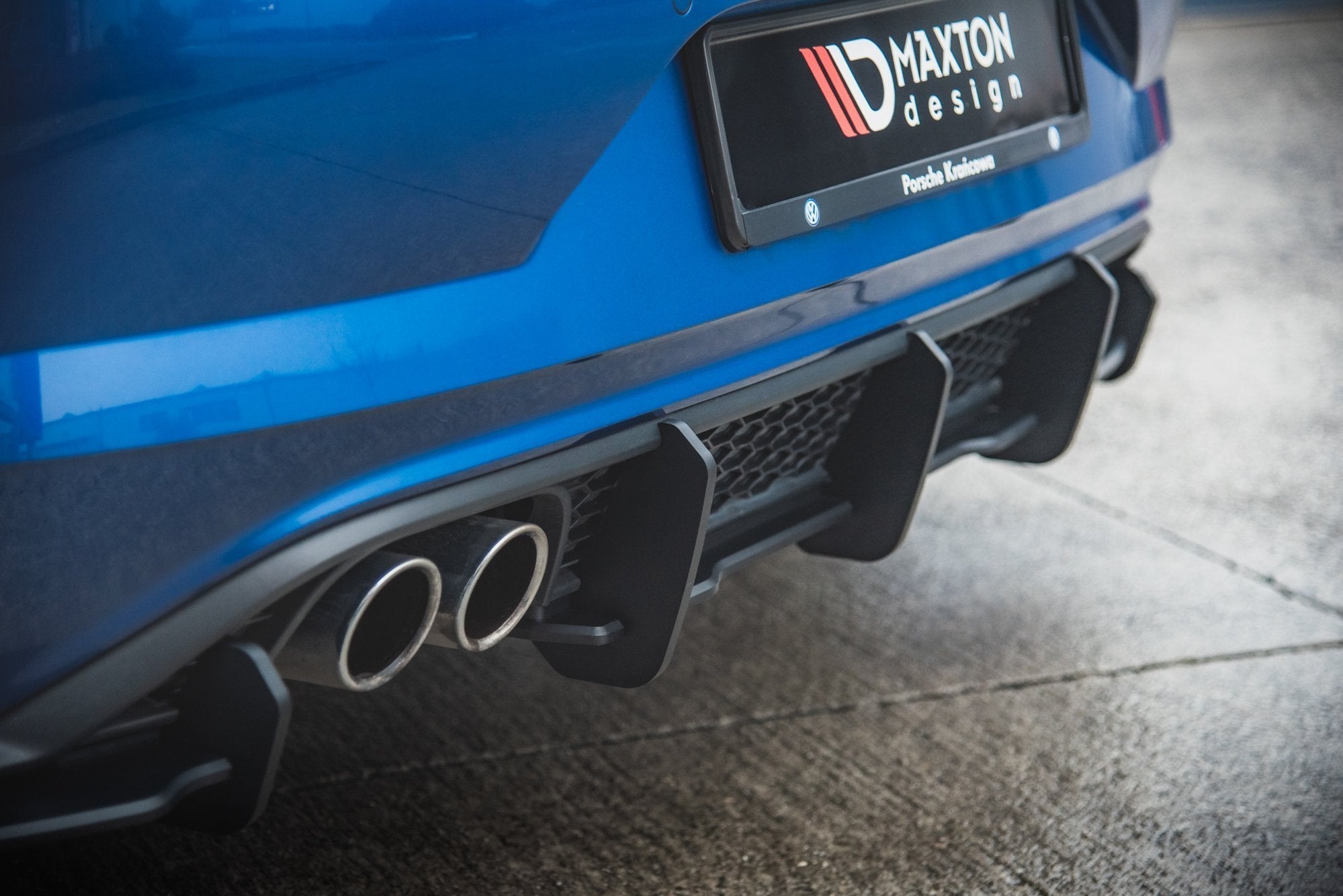 Prelungire difuzor bara spate Volkswagen Polo GTI Mk6 2017- v7 - Maxton Design