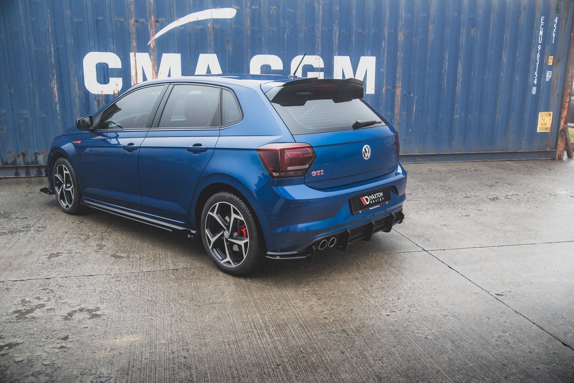 Prelungire difuzor bara spate Volkswagen Polo GTI Mk6 2017- v7 - Maxton Design