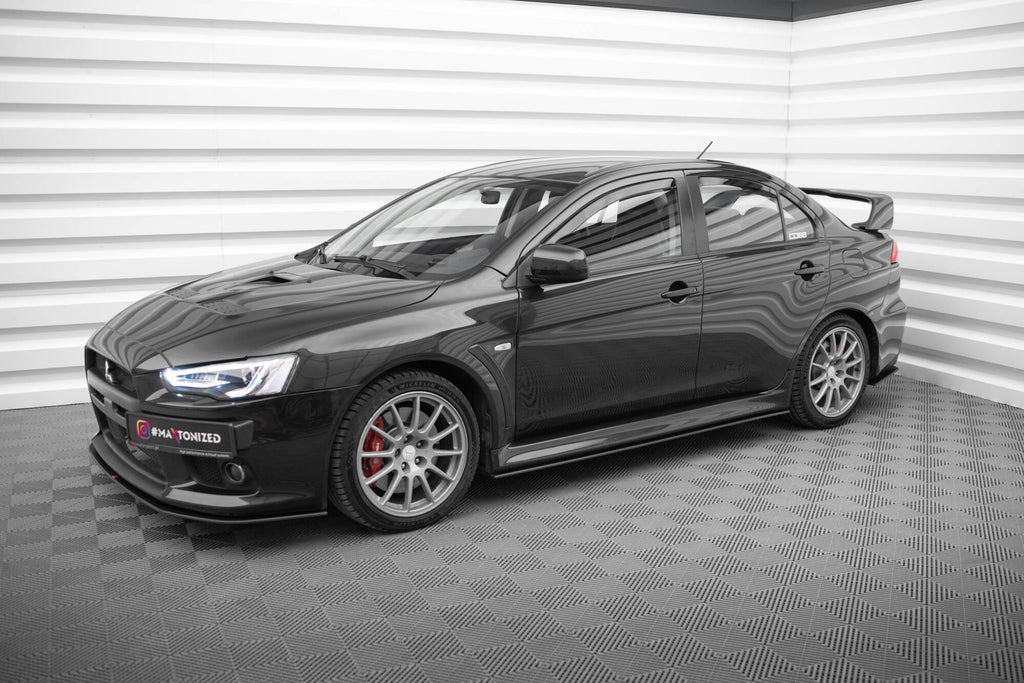 Praguri Mitsubishi Lancer EVO X 2007-2015 v3 - Maxton Design