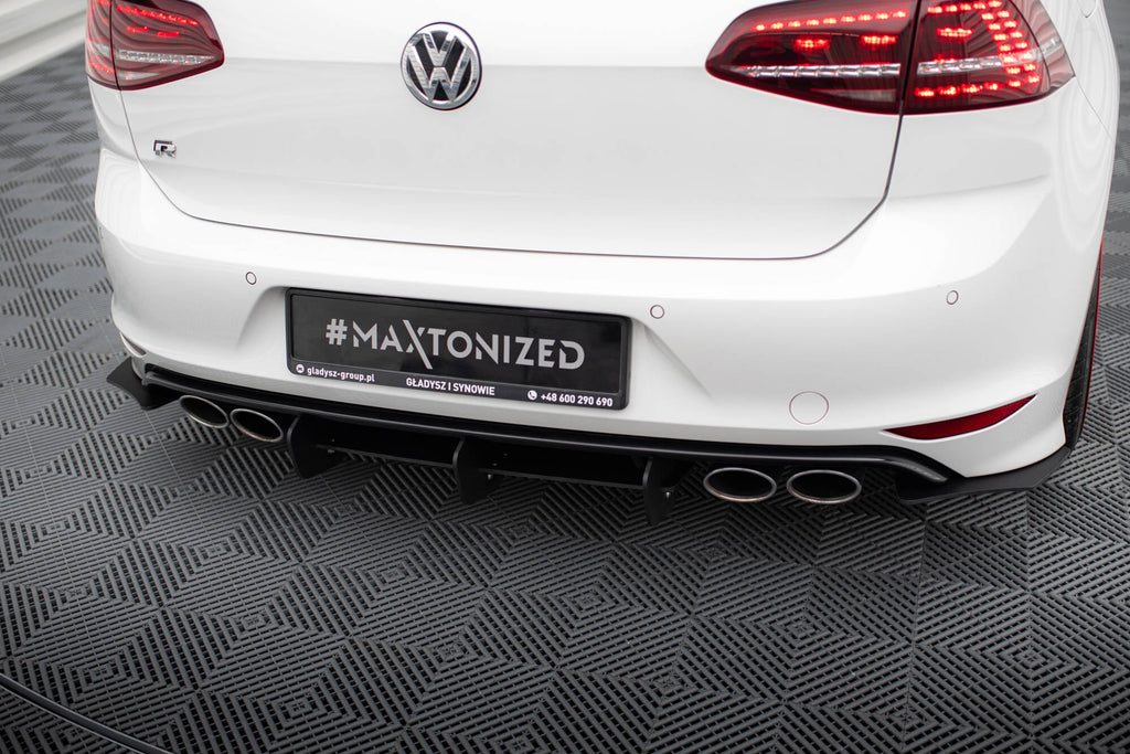Prelungire splitter difuzor bara spate Volkswagen Golf 7 R Hatchback 2012-2017 v8 - Maxton Design