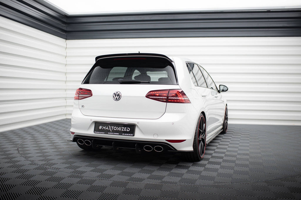Prelungire splitter difuzor bara spate Volkswagen Golf 7 R Hatchback 2012-2017 v8 - Maxton Design