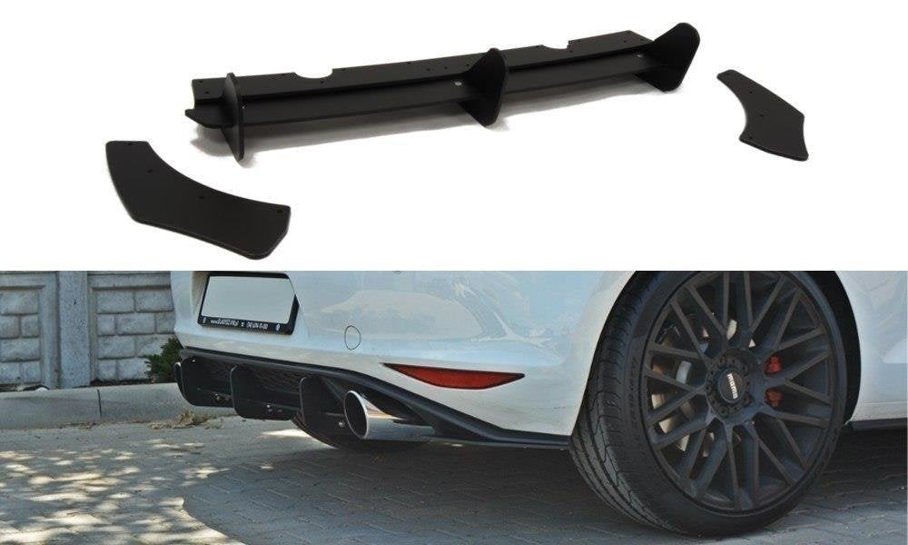 Prelungire splitter difuzor bara spate Volkswagen Golf 7 GTI 2012-2016 v2 - Maxton Design