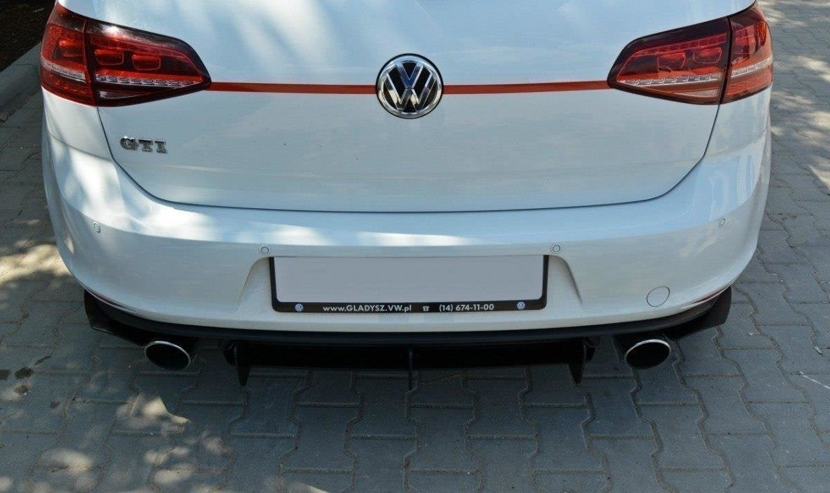 Prelungire splitter difuzor bara spate Volkswagen Golf 7 GTI 2012-2016 v2 - Maxton Design