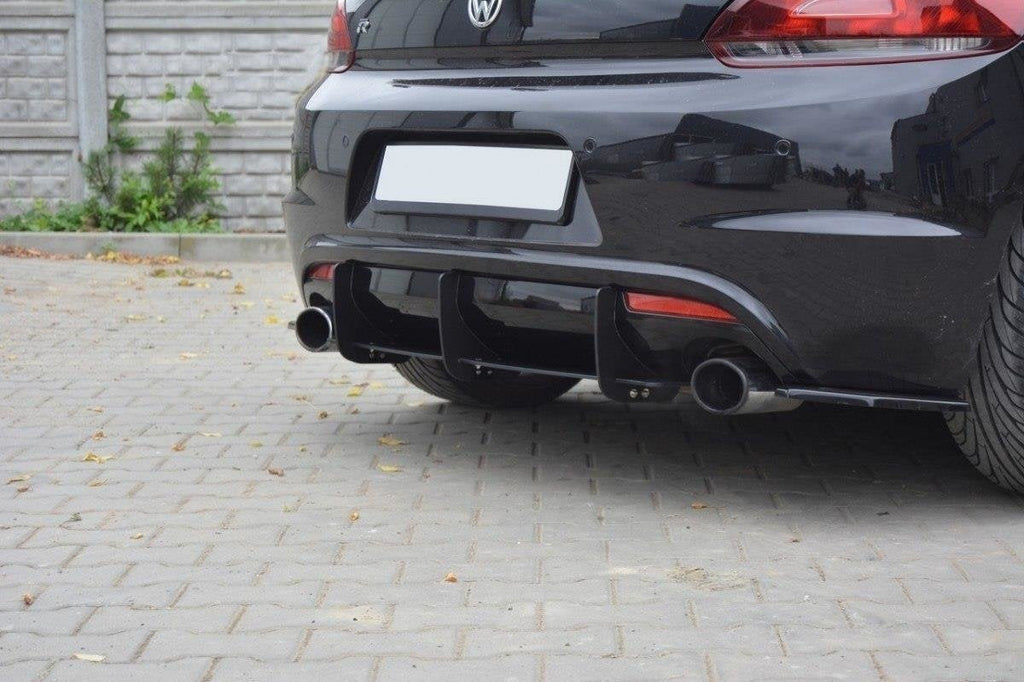 Prelungire difuzor splitter bara spate Volkswagen Scirocco R Mk3 2009-2013 v2 - Maxton Design