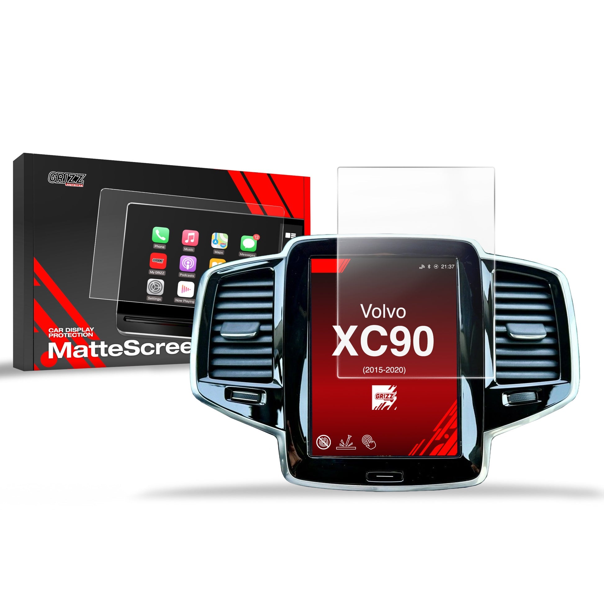 Folie de protecție pentru ecran Volvo XC90 (2015-2020) Anti-Amprentă, Mată