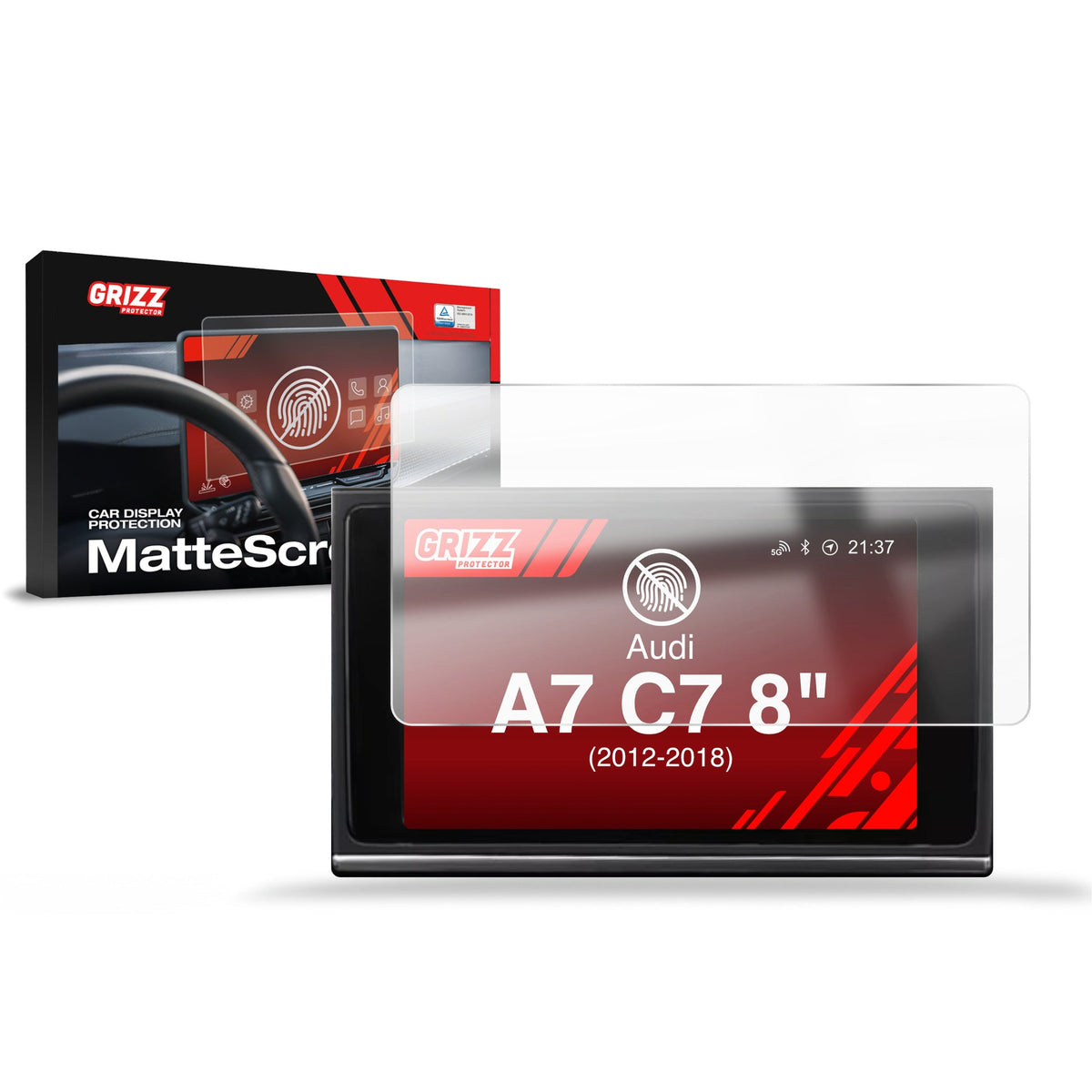 Folie de protecție pentru ecran Audi A7 C7 MMI 8" (2012-2018) Anti-Amprentă, Mată