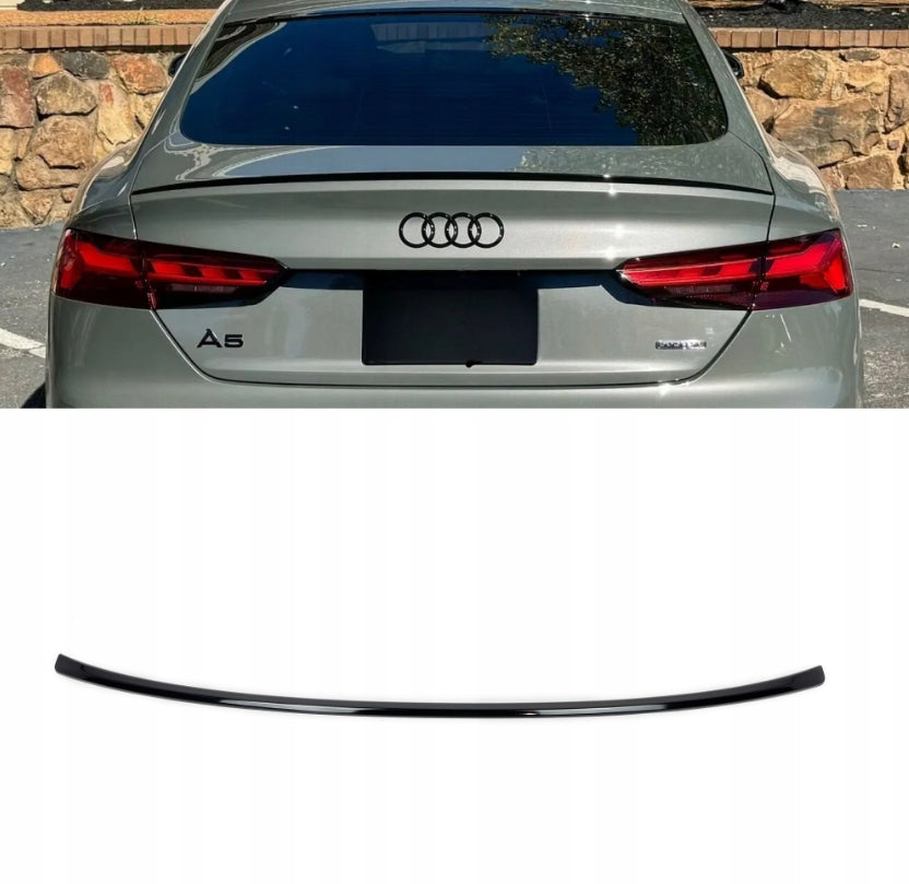 SPOILER AURIU AUDI A5 B9 F5 SPOILER MIC SPORTBACK NEGRU LUCIOS