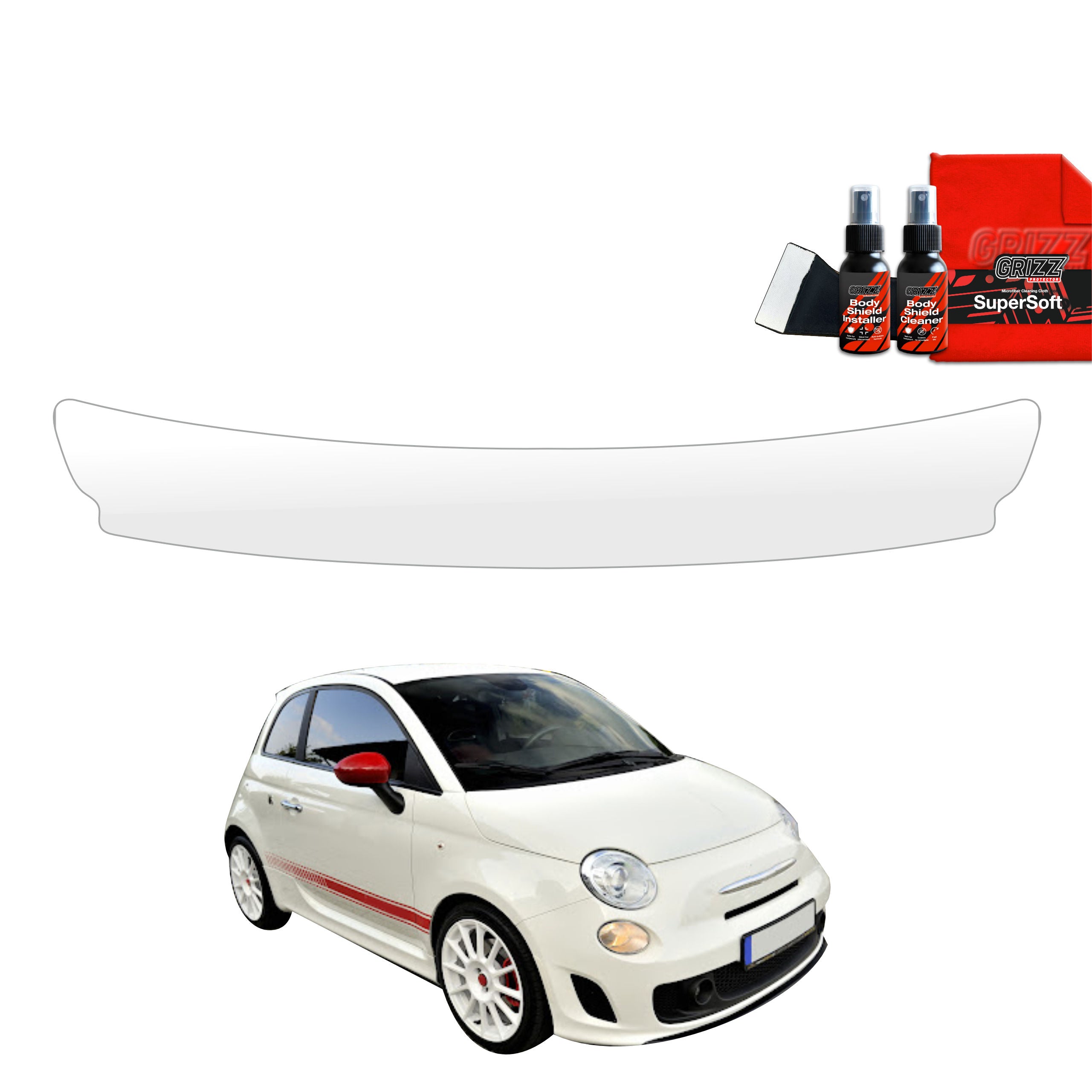 Folie de protecție pentru marginea portbagajului - Abarth 500 (2016-2023)