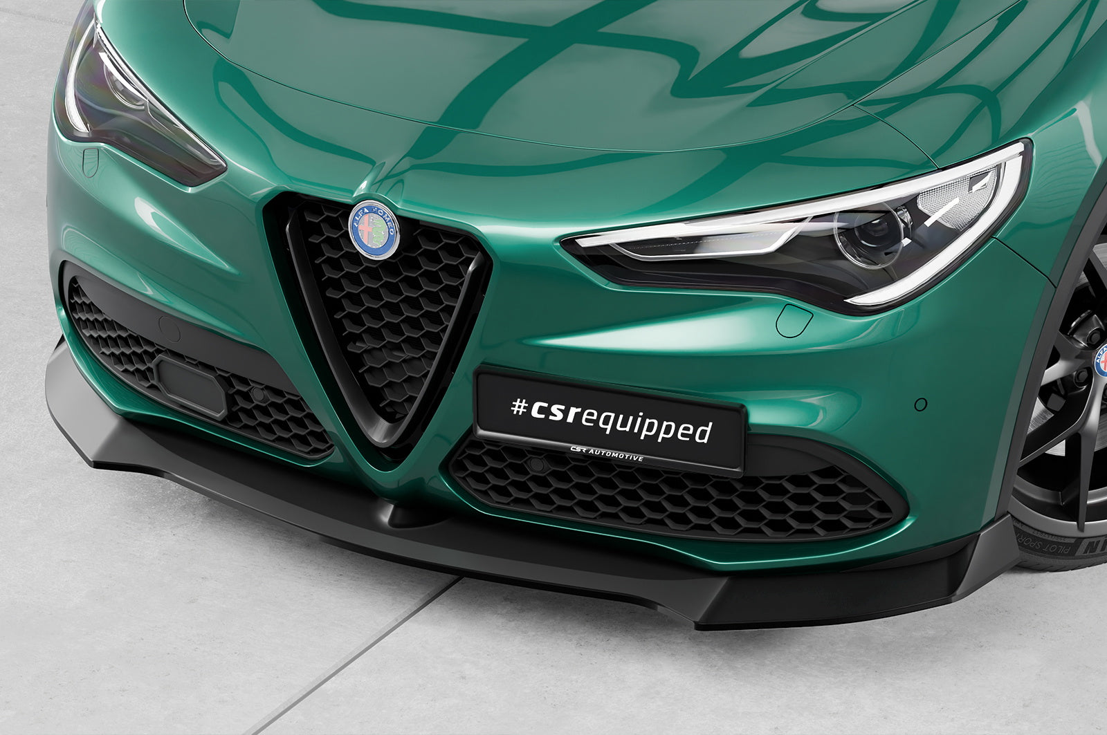 Eleron față Buză spoiler cupă cu ABE pentru Alfa Romeo Stelvio CSL886