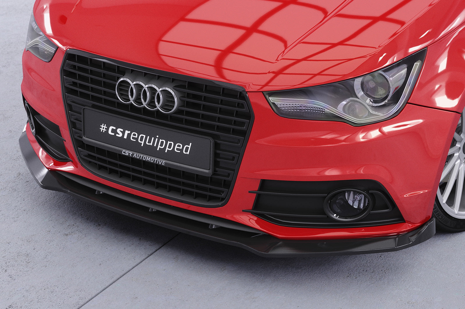 Eleron față Buză spoiler cupe cu ABE pentru Audi A1 (8X) S-Line CSL773