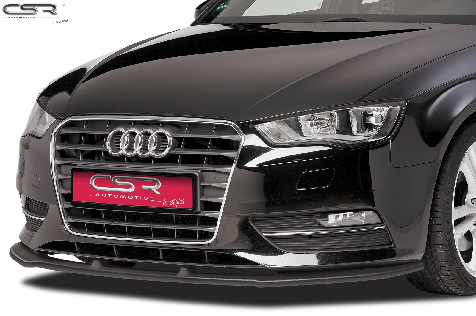 Eleron față Buză spoiler cupă cu ABE pentru Audi A3 8V CSL179